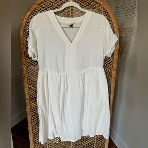 Universal Thread White Short Sleeve Dress (XS)